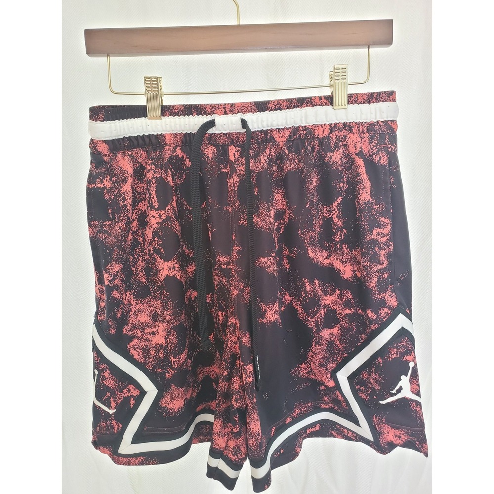 Jordan Breakfast Club Men's Basketball Shorts Size L Dri-FIT Jumpman Red Black